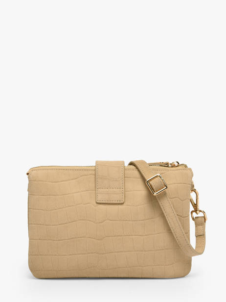 Sac Bandoulière Equestre Croco Cuir Etrier Beige equestre croco EECQ0143 vue secondaire 4