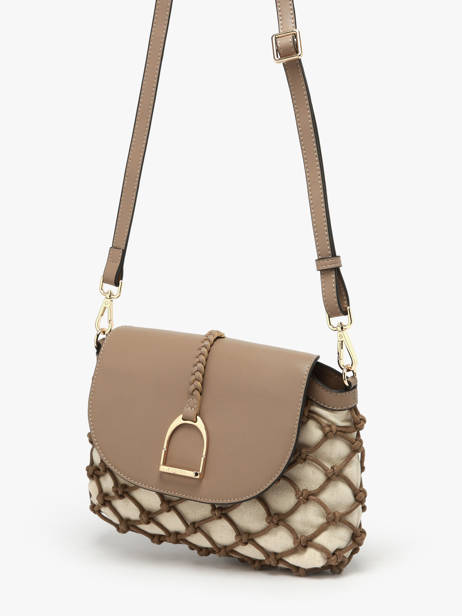 Sac Bandoulière Sahara Etrier Marron sahara ESAR206M vue secondaire 2